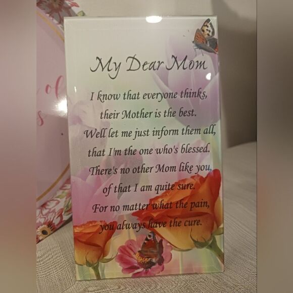 Mom MUG, Plate, Personalized Mom Frame Decor & MOM Keychain Mothers Day … - Picture 3 of 6